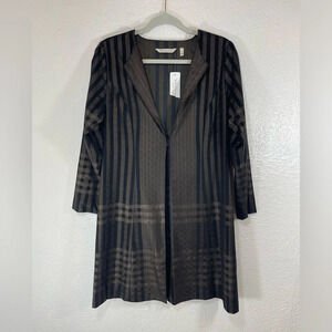 Soft Surroundings NWT Stonehaven Plaid Duster Coat Cardigan Jacket Women’s Sz PM